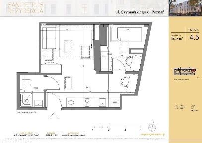 2-pokojowe mieszkanie 26m2 Bezpośrednio