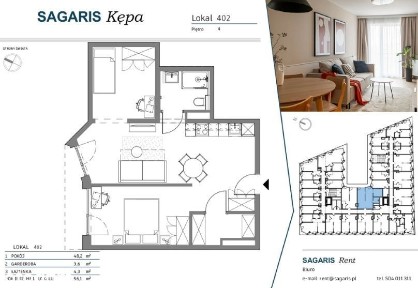 Nowoczesny apartament na Kępie Mieszczańskiej | Mieszkanie 114