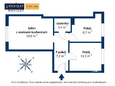 3 pokoje 1km od Uniwersytetu i SKM,nowe instalacje