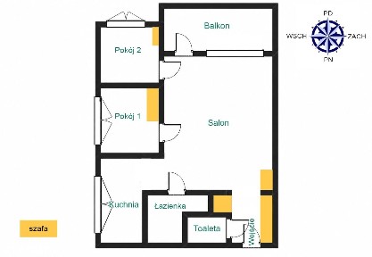 3-pokojowe mieszkanie 48 m2 - Gdynia Śródmieście | BEZPOŚREDNIO