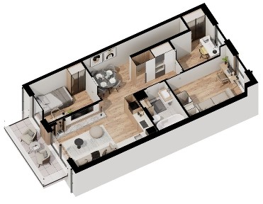 90 m2 na Nowoczesnym osiedlu pod Boguchwałą