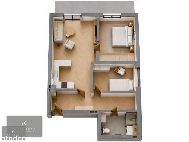 Mieszkanie Syców, 3 pokoje, 45m2, balkon.