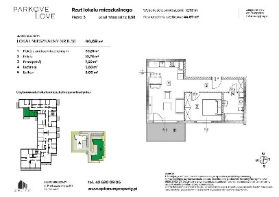 Parkove Love | mieszkanie 2-pok. | B.58