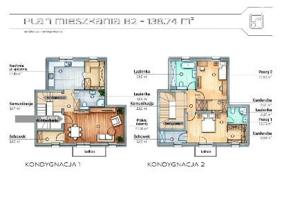 Sławinek | Dwupoziomowe | 111,7 m2 | 4 Sypialnie |