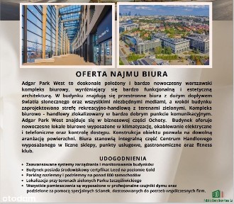 Adgar Park West A - biuro na wynajem od 12 m2