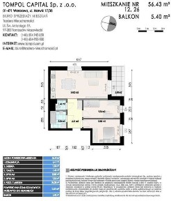 Ukończona Inwestycja Deweloperska SPALSKA 58 | 57,02m2 | Balkon 5,40m2