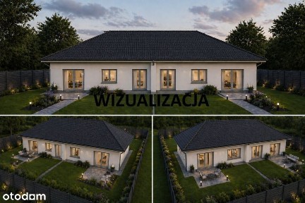 Nowoczesny dom w zabudowie bliźniaczej