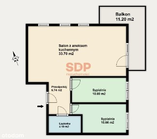 3-pokojowe mieszkanie z balkonem!