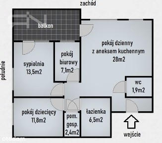 4pok| Urządzone| Narożne| Hala+komórka| Płd-Zach