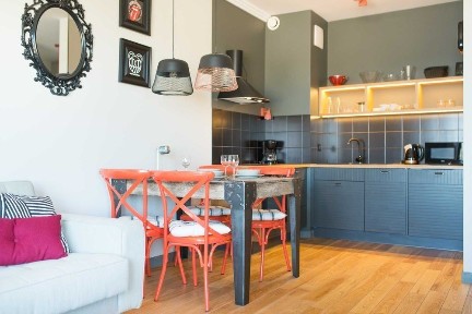 OD WRZEŚNIA mieszkanie 2pokojowe nad Motławą na wynajem - centrum, balkon