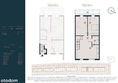 Mieszkanie pod lasem 50 m2 + 60 m2 Ogrodu