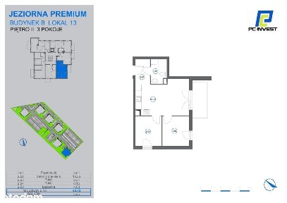 3-pokojowe mieszkanie 42m2 + balkon