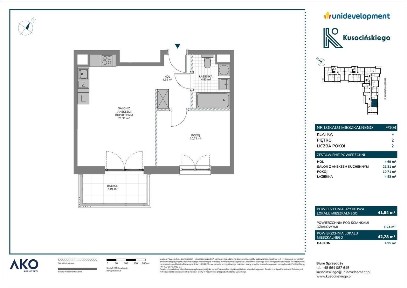 2-pokojowe mieszkanie 41m2 + balkon Bez Prowizji