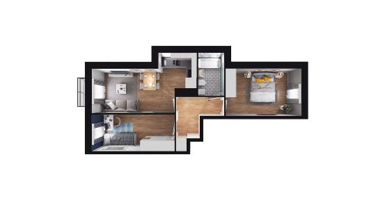 3-pokojowe mieszkanie 51m2 + balkon Bez Prowizji