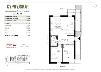 3-pokojowe mieszkanie 62m2 + ogródek