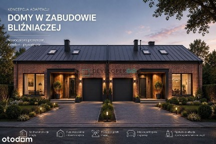 Budynek z cegły na zabudowę bliźniaczą