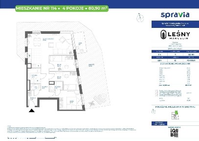4-pokojowe mieszkanie 80m2 + ogródek