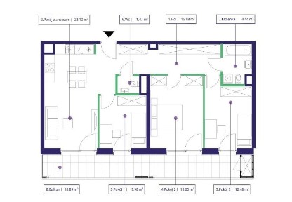 Mieszkanie 3 pokoje * 79 m² * Zielony dziedziniec w środku osiedla!