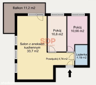 Jasne 3 pokoje z wielkim balkonem w zielonej okolicy