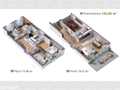 Nowoczesny bliźniak 151 m² przy samym lesie