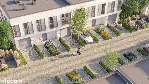 Nowoczesny segment z ogrodem 120,89 m² Gocław