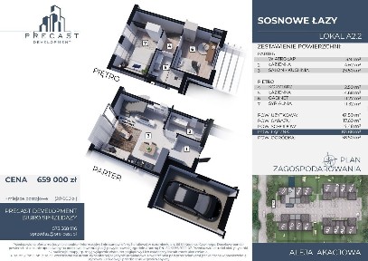 Domy z garażem w Łazach | START SPRZEDAŻY IV ETAPU | 3 lub 5 pokojowe