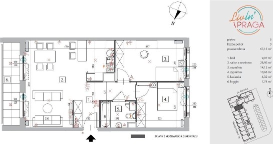 Mieszkanie 67m²✮NOWE 2025✮ODDANE✮3pokoje✮Balkon✮Winda✮Parking