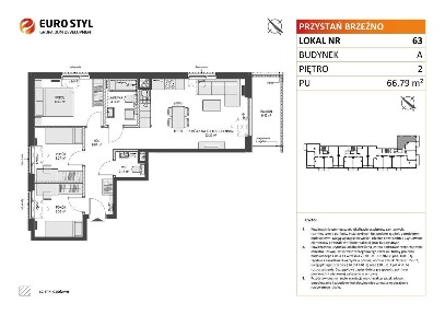 4-pokojowe mieszkanie 66m2 + balkon Bezpośrednio