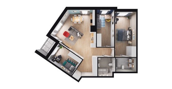 4-pokojowe mieszkanie 85m2 + loggia Bez Prowizji