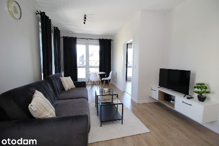 Wysoki standard, nowe 2 pokoje 49,3 m2 umeblowane budynek z 2024 r