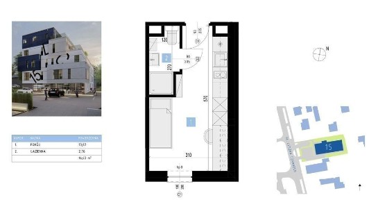 Kawalerka / Nowa / Parking w Garażu / Klima