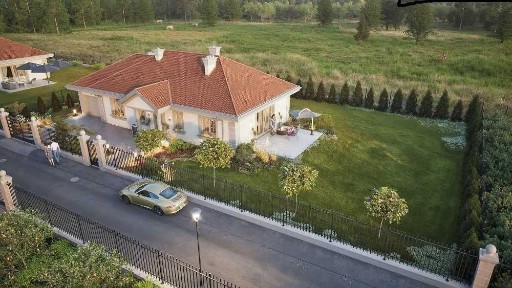 Nowe parterowe domy 127 m2, Teodorów, OSIEDLE DWORKOWE