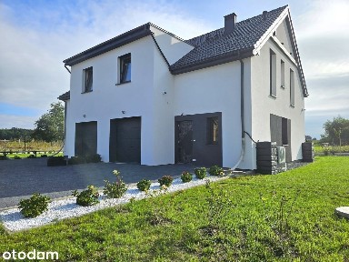 Bliźniak w wysokim standardzie | Garaż w bryle + Pompa Ciepła