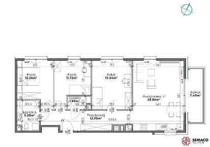 4 pokoje /Prądnik Biały/88,5 m2 /bez Pcc/