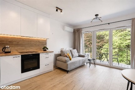 Nowe studio 26 m2 z balkonem, widok na park, Belg