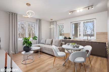 4 pokoje 71,94 m² - Patio Apartments | taras z widokiem na zieleń