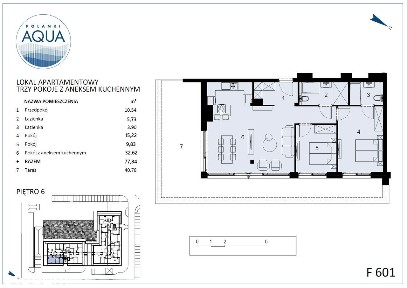 Polanki Aqua| segment F604 |3-pokojowy Apartament z SAUNĄ i tarasem