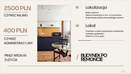 2 pokoje | Poznań ul. Hetmańska 24 | po remoncie