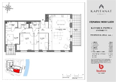 4-pokojowe mieszkanie 122m2 + 2 balkony