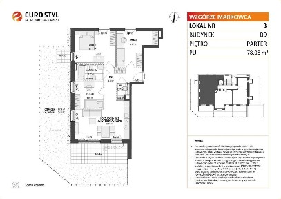 4-pokojowe mieszkanie 72m2 + balkon