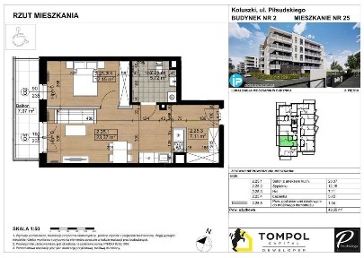 Osiedle Piłsudskiego II ETAP Koluszki | nowe mieszkanie 48,63 m²