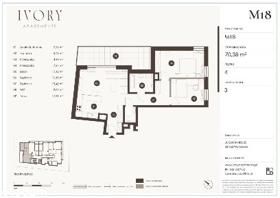 Elegancki apartament w Ivory Apartments