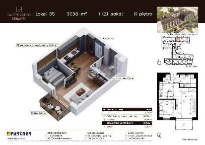 2-pokojowe mieszkanie 37m2 + balkon Bez Prowizji