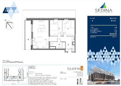 Sedina | apartament 3-pok. | A1.6.4
