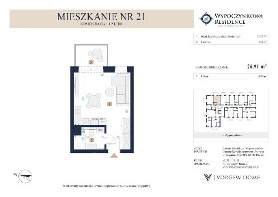 Ładny układ mieszkania. Dużo okien. Opcja na 2 pokojowe. SPA, siłownia