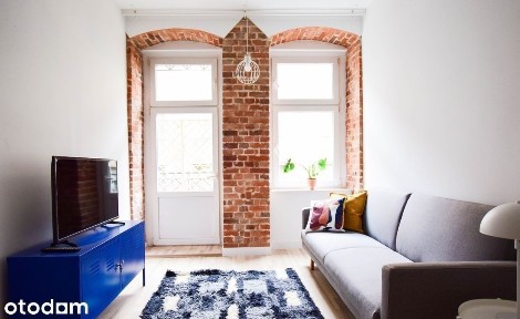 Stylowe mieszkanie z balkonem - 2 pokoje + aneks, Wrocław Śródmieście