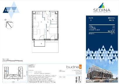 Sedina | apartament 2-pok. | B3.7.1