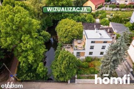 Wolnostojący dom nad rzeką w centrum Ostródy