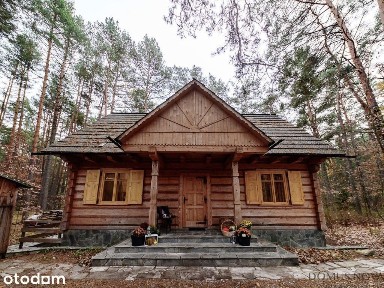 Dom z bala w stylu góralskim - działka 1,5 ha