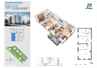 4-pokojowe mieszkanie 69m2 + balkon Bezpośrednio